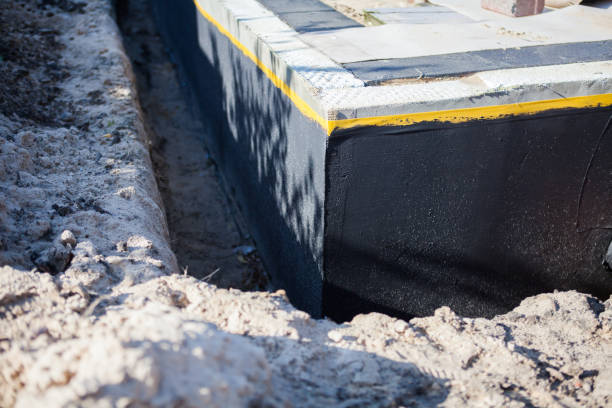 Residential Waterproofing installation at a Norwood, PA home by SJ Waterproofing Pros